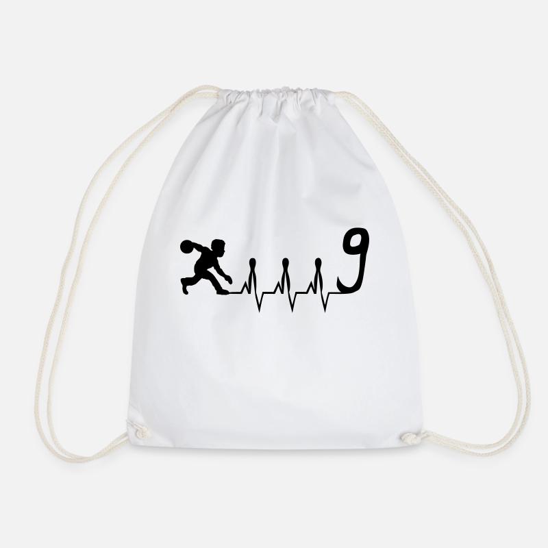 Heartbeat de Keglers - Sac de sport léger - blanc