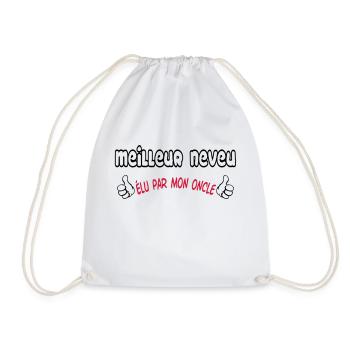 Soeur / Neveu / Nièce / Gendre / Frère / Papy / - Sac de sport léger - blanc - Devant