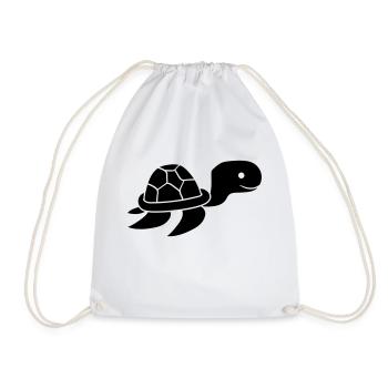 noir petit jeune bébé sous l'eau nager plongée mer - Sac de sport léger - blanc - Devant