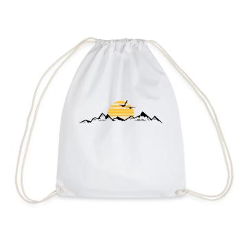 MONTAGNES Paysage Silhouette Panorama - Sac de sport léger - blanc - Devant