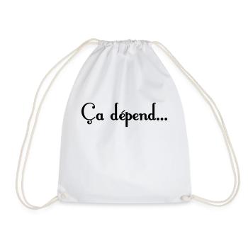 ça dépend - Sac de sport léger - blanc - Devant