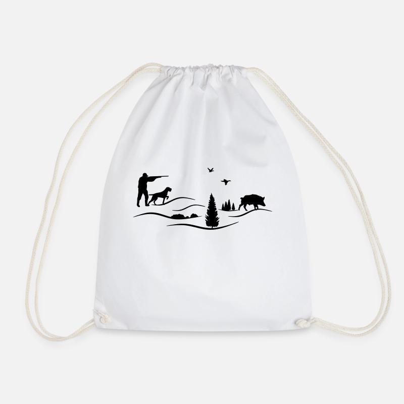 Hunter German Wirehaired Pointer - Sac de sport léger - blanc