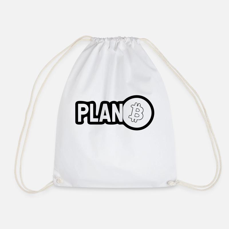 Plan Bitcoin - Turnbeutel - Weiß