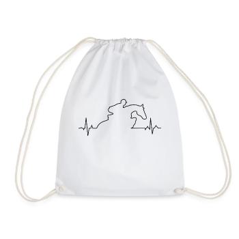 ECG Show Jumping - Drawstring Bag - white - Front