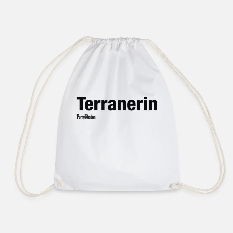 Terranerin schwarz - Turnbeutel - Weiß