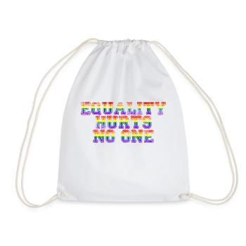 Equality Hurts No One LGBTQ Gay Pride Regenbogen - Turnbeutel - Weiß - Vorne