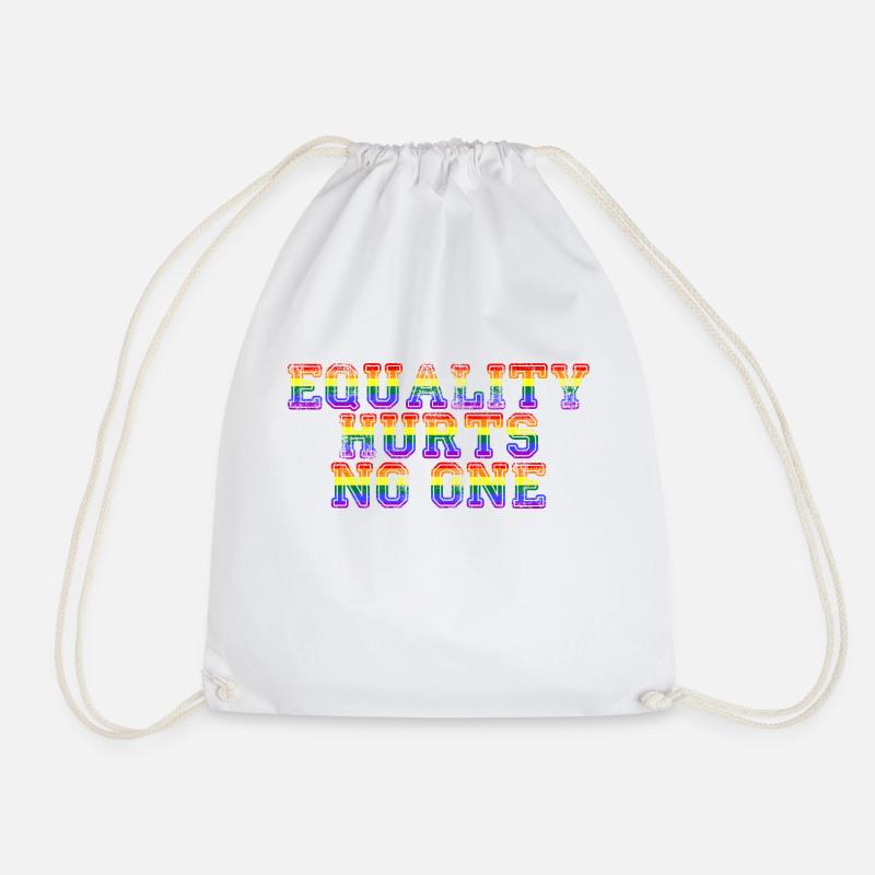 Equality Hurts No One LGBTQ Gay Pride Regenbogen - Turnbeutel - Weiß