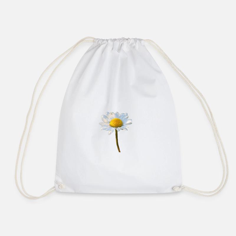 Margeriten Margerite Gänseblümchen - Turnbeutel - Weiß