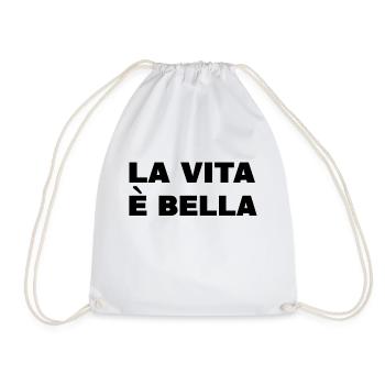 La vita è bella - Sac de sport léger - blanc - Devant
