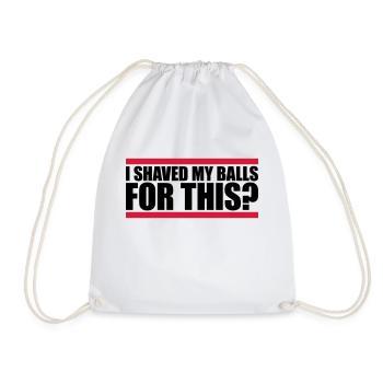 Je me suis rasé les couilles - Sac de sport léger - blanc - Devant