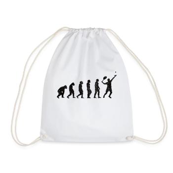 Tennis player Tennis racket Tennis club Tennis - Drawstring Bag - white - Front