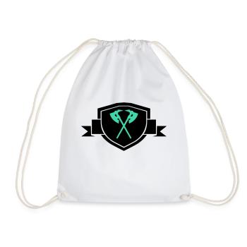 Axes Coat of Arms - Drawstring Bag - white - Front