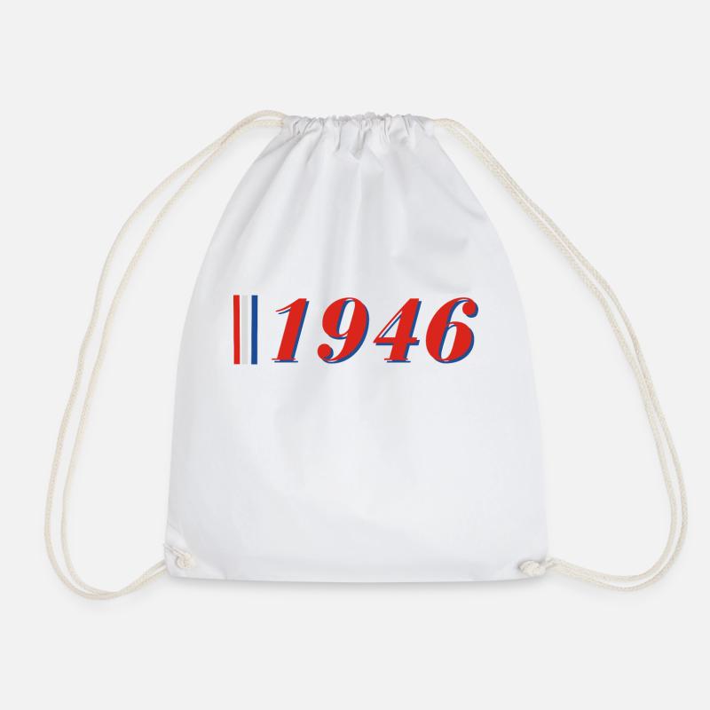 Jahr 1946 - Turnbeutel - Weiß