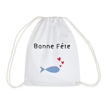 MAMIE. FÊTE DES MÈRES. BONNE FÊTE MAMIE. JE T'AIME - Sac de sport léger - blanc - Devant
