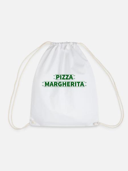 Pizza Margherita - Turnbeutel - Weiß
