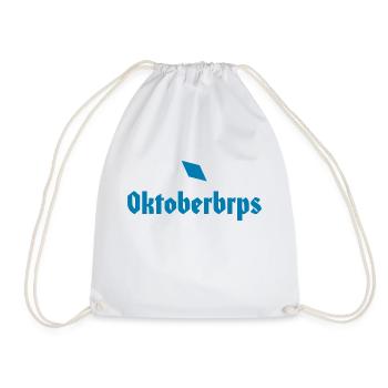 Oktoberbrps Shirt – für Bierdurst gegen Aufstoßen - Turnbeutel - Weiß - Vorne