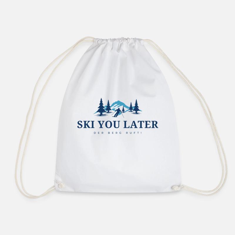 SKI YOU LATER. DER BERG RUFT! - Turnbeutel - Weiß