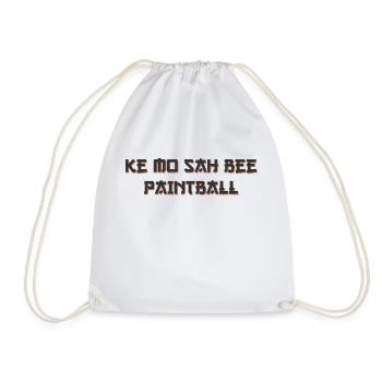 Faithfull friend paintball, japaneese style font - Drawstring Bag - white - Front