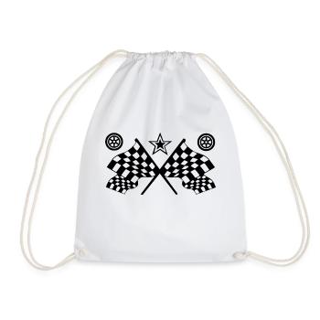Voiture - Sac de sport léger - blanc - Devant
