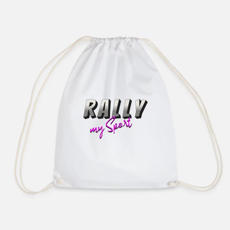 Rally my Sport grau pink - Turnbeutel - Weiß