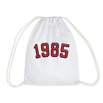 Sport year of birth 1985 - Drawstring Bag - white - Front