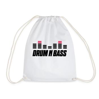 Drum Bass - Drawstring Bag - white - Front