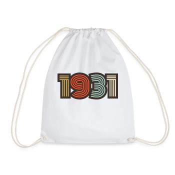 1931 Retro Vintage - Drawstring Bag - white - Front