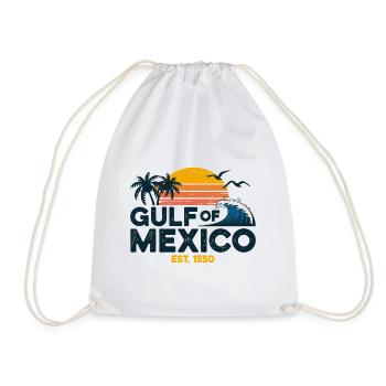 Gulf of Mexico Est 1550 Vintage Retro Beach Design - Turnbeutel - Weiß - Vorne