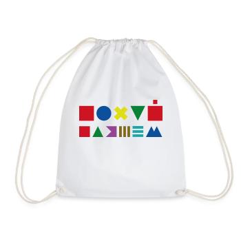 Похуй, пляшем Танцы по лезвию Не парься — танцуй - Drawstring Bag - white - Front