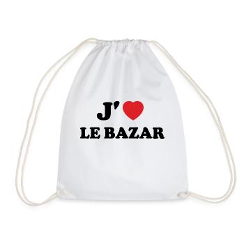 I like the mess - Drawstring Bag - white - Front