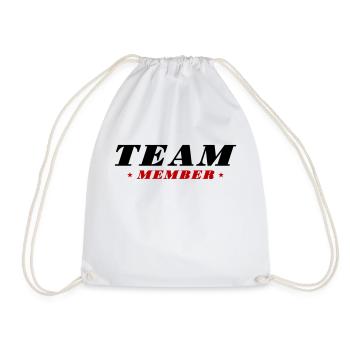 Team Member - Drawstring Bag - white - Front