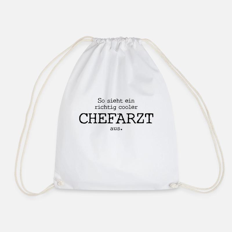 So sieht ein richtig cooler Chefarzt aus. - Turnbeutel - Weiß