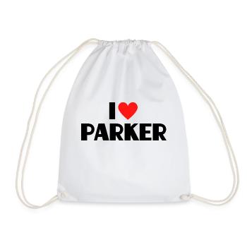 J’aime Parker Heart Graphic Name Gift - Sac de sport léger - blanc - Devant