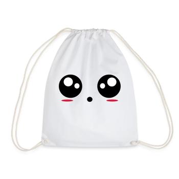 Eyes - Drawstring Bag - white - Front
