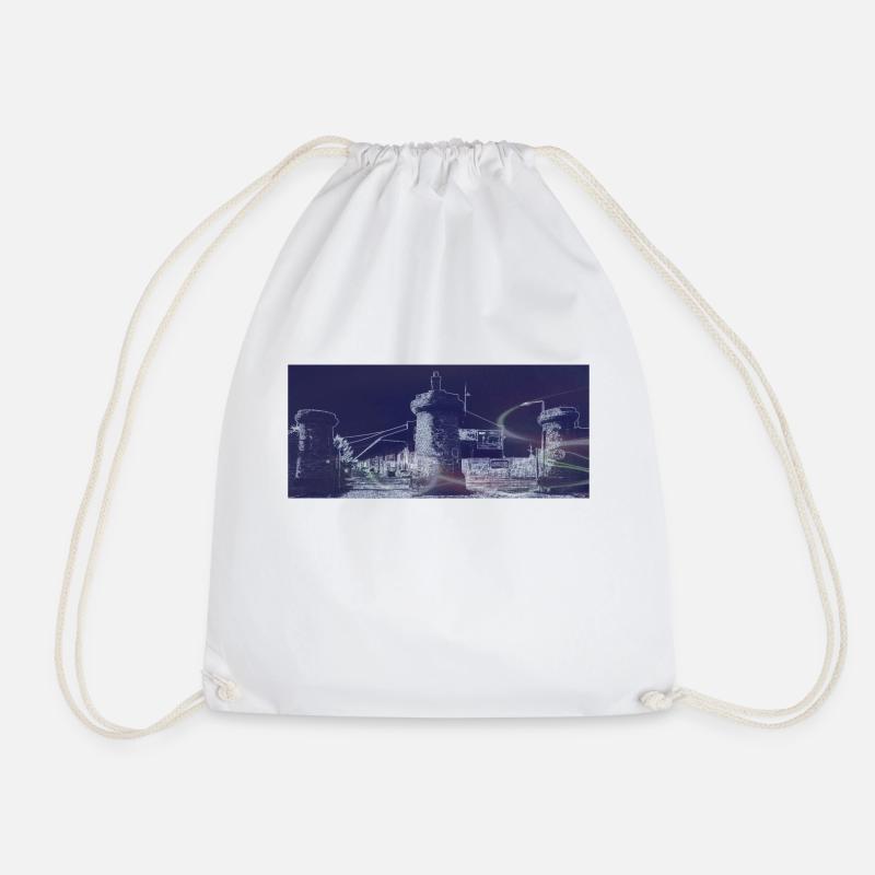 Bramley Moore Dock - Drawstring Bag - white