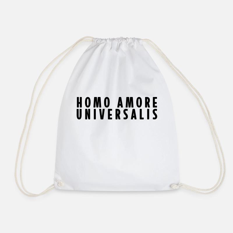 Homo Amore Universalis - Turnbeutel - Weiß