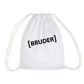 Brother - Drawstring Bag - white - Front