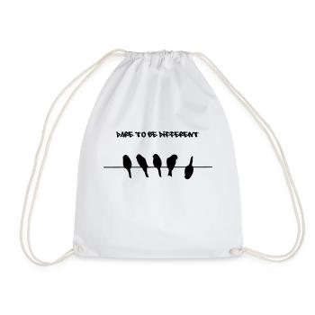 Dare to be different birds - Sac de sport léger - blanc - Devant