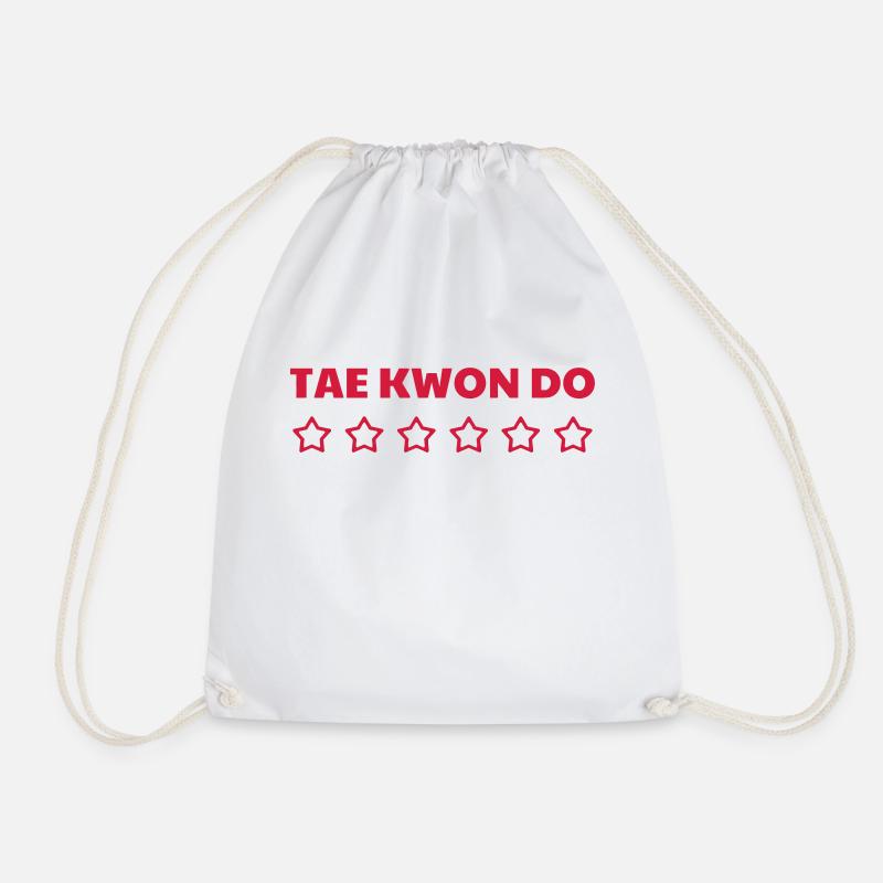 Taekwondo Taekwondoin Tae-Kwon-Do Tae Kwon Do - Drawstring Bag - white