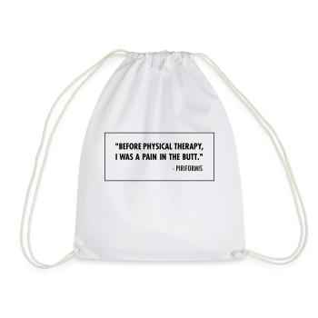 Before Physical Therapy - Funny Physio Design - Sac de sport léger - blanc - Devant