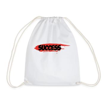 Success - Erfolg - Turnbeutel - Weiß - Vorne