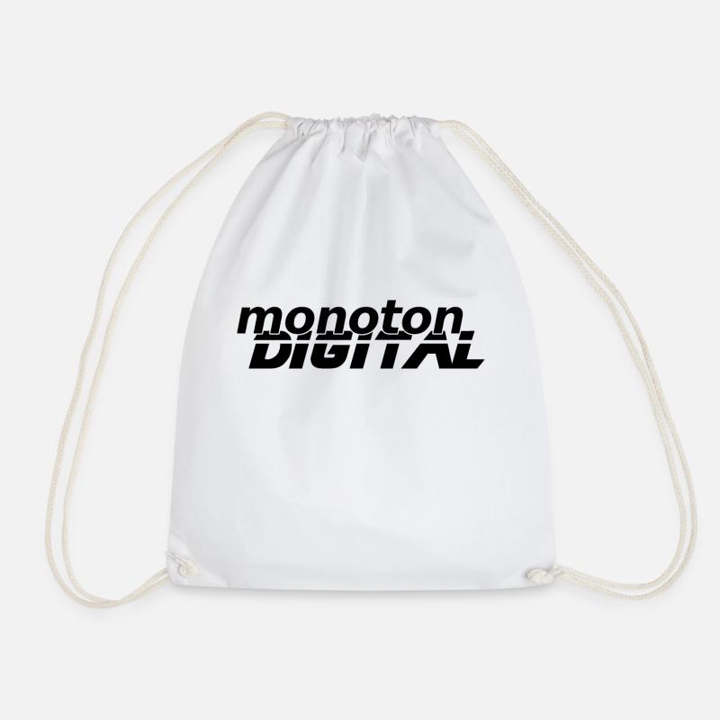 Monoton Digital Techno Party - Turnbeutel - Weiß