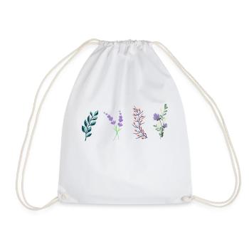 fleurs de printemps idée de cadeau - Sac de sport léger - blanc - Devant