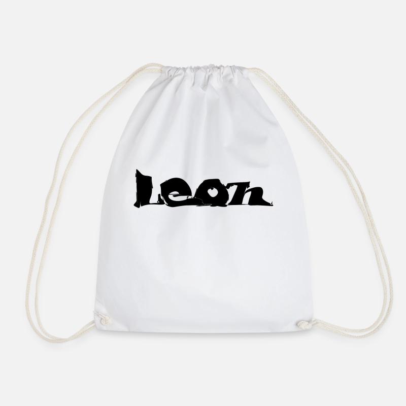 Leon black px edi - Turnbeutel - Weiß