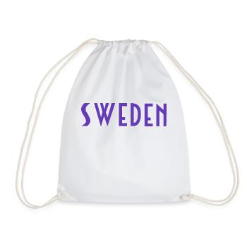 Sweden - Drawstring Bag - white - Front