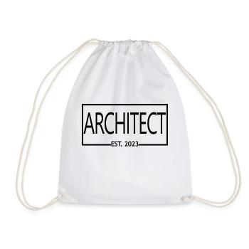 Architect Est. 2023 Graduated Architect Student - Drawstring Bag - white - Front