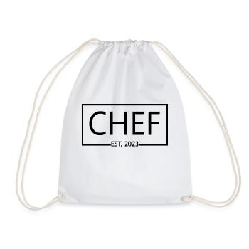Chef Est. 2023 Diplômé Chef Étudiant en Art Culinaire - Sac de sport léger - blanc - Devant