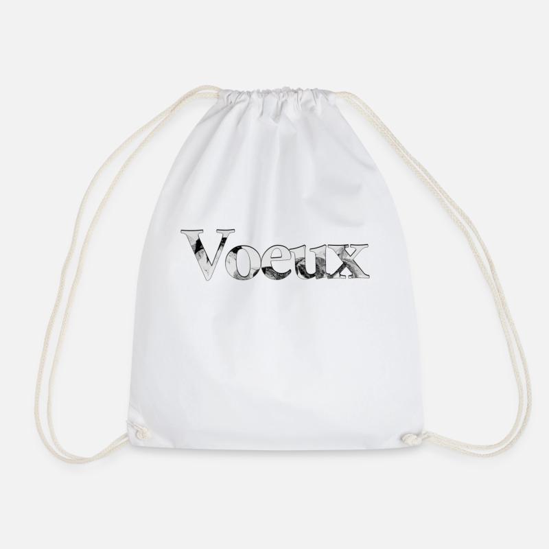 Voeux T-Shirt - Drawstring Bag - white