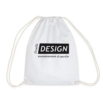 Grafik Design Expertin - Turnbeutel - Weiß - Vorne