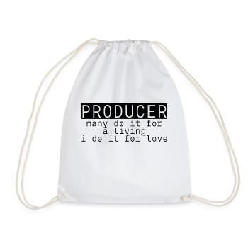 Producer Many Do It For A Living I Do It For Love3 - Turnbeutel - Weiß - Vorne
